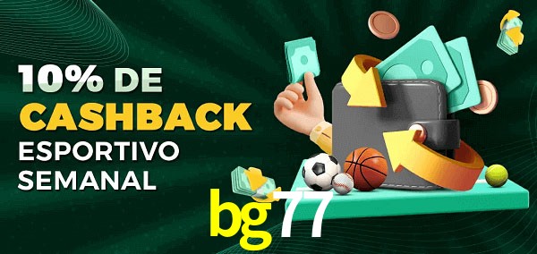 10% de bônus de cashback na bg77